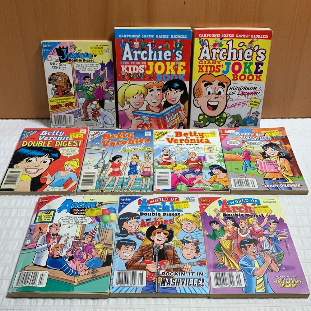 Archie Digest Library - Archie Comics - Set of 10 - 1990’s to 2010’s